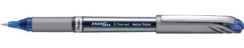 Pentel 6 Stück Tintenroller Gel Energel Liquid mehr BL27, blau
