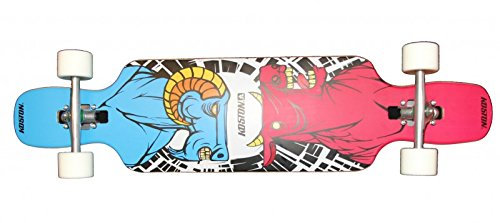 Koston Longboard Drop Through Komplettboard Cruiser Clash 41.0 x 9.5 inch - Profi Dropthrough Longboard Drop Thru Carver