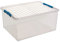 Sunware Q-Line Box - 120 Liter - 80 x 50 x 38cm - transparent/blau