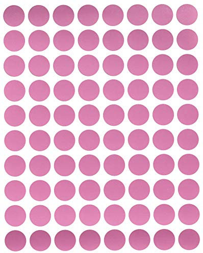 Sticker Pink 13 mm runde Aufkleber - Größe 1,3 cm Klebepunkte 1200 Vorteilspack von Royal Green