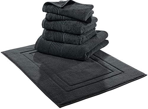 Erwin Müller Sparpaket Konstanz 6-TLG. Walk-Frottier anthrazit