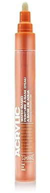 Montana Acrylic Paint Marker, 2mm, Fine Nib, Shock Orange (045372)