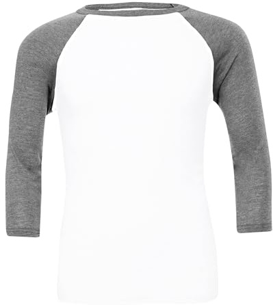 BELLA+CANVAS 3/4-Sleeve Baseball Tee