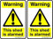 Ellis Graphix 2 x Self Adhesive Warning this Shed is Alarmed Sign, Warning Sign 100 x 150 mm