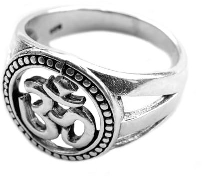 Ring OM/AUM 925 Sterling Silber - Yoga Esoterik Spiritualität Astrologie Meditation Energie