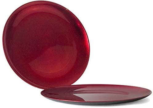 Gerimport Bajo Plato Bandeja 33cm Rojo Plastico