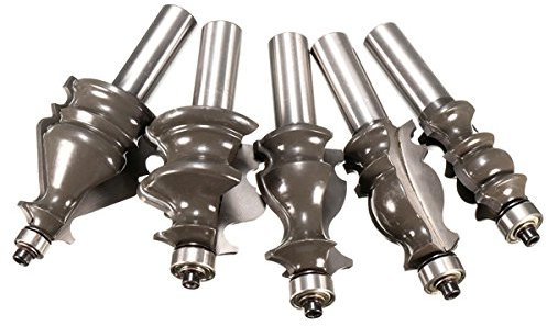 EsportsMJJ 5Pcs 1/2 Pouces Tige De Moulure Toupie Outil De Travail De Travail du Bois