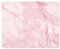 Mauspad Marmor-Look I 24 x19 cm I Mousepad in Standard-Größe, rutschfest I schlicht modern I Stein-Optik Granit rosa weiß I dv672