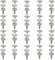 Gativs 20 Pezzi Bottone a Pressione per Avvitamento Automatici Bottoni Automatici Viti in Metallo Snaps Button Fastener Screw Snaps Vite Bottoni Automatici 15mm per Boat Cover Telone da Campeggio