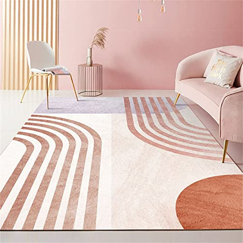 RUGMRZ Esszimmer Deko Teppich Mädchen Webteppich Lila Rosa Rechteckige Moderne Dekoration Home Mat Kinderteppiche 40X60cm