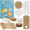 Geschenkanhänger Kraftpapier zum Beschriften: 140 Geschenk Anhänger und Juteschnur – Papier Geschenkanhänger Herz – Kraftpapier Anhänger Set LIVAIA, geschenkanhänger kraftpapier