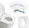 YQBFTC 60 Stück Einweg Toilettensitzbezug,Toilettenauflage Einweg,Spülbare Toilette Auflage Toilettensitzbezüge Toilettenschutz Toilettenauflage WC Sitzauflage für Reisen,Büro,öffentlichen Toiletten