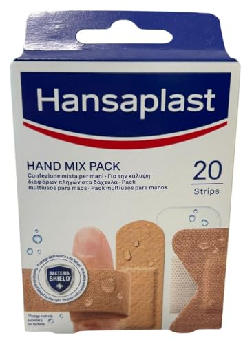 Hansaplast Hand Mix Dressings - 20 Units in 5 Sizes