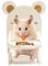 Handgefertigter Hamster-Esshochstuhl aus Holz – Kleintierkäfig-Zubehör, Lebensraum Dekor, Haus, Foto-Requisiten, Kleintierspielzeug für Mäuse, Ratten, Igel, Nager (Holz)