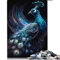 1000 Teile Puzzles für Erwachsene Kosmischer Pfau Puzzle für Erwachsene Papppuzzles Familienspiele (Größe 26x38cm)