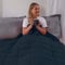 Brentfords Weighted Blanket 6kg Navy, Anti Anxiety Weighted Blanket Adult Double Bed Insomnia Sleep Weight Blanket Stress Relief, 125 x 180cm Navy Blue - (Disclaimer Only suitable for age 3+ years)