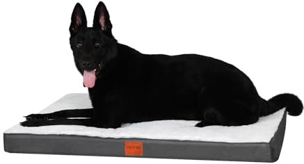 KYG Orthopädisches Hundebett Grosse Hunde Hundekissen Waschbar Hundematte für große, mittelgroße Hunde Flauschig Hundematratze, XL, 105x70x8cm
