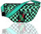 Roffatide Anime Demon Slayer Kamado Tanjirou Crossbody Fanny Pack für Männer Frauen Gürteltasche Hip Bum Bag Sling Tasche Brustbeutel Rucksack Grün/Schwarz