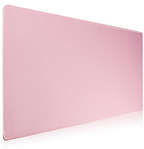 Hosimoln Gaming Mouse Pad,Large Mouse Pad Size 80x30cm Thickness 3mm,Premium-Textured Non-Slip & Waterproof Computer Mousepad with Stitched Edges for Gaming,Office & Home-80x30 Pink008