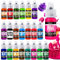 Lebensmittelfarbe Gel - 22 Farben x 6g Hoch Konzentriert Gel Lebensmittel Farbe zum Kuchen, Backen, Ostereiern, Getränken - Zuckerfrei Food Coloring für Fondant, Zuckerguss, Slime, Tortendeko
