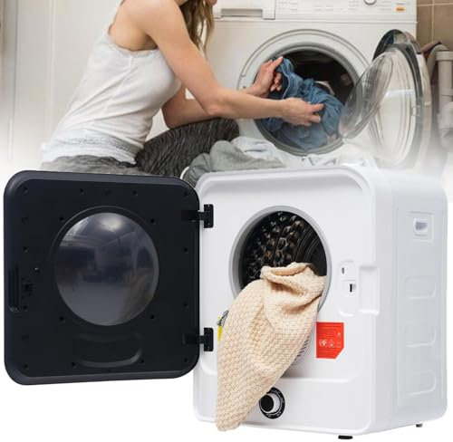 ZHIXUMM Compact Clothes Dryer, Electric Portable Clothes Dryer,4kg Full Automatic Mini Dryer All-In-One Washer, For Counter Top Or Wall Mounted Use With Mechanical Controls