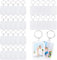 RAFIYU 30 Pcs Porte-Clés Photo en Acrylique, Porte Clés Cadre Photo Transparents, Rectangle Personnalisé Porte Clef pour Famille, Couples, DIY Souvenir Cadeaux