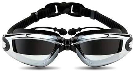 Occhialini da Nuoto Con Tappi e Protezione UV - Anti-Fog e Anti-Appannamento - Per Uomo e Donna