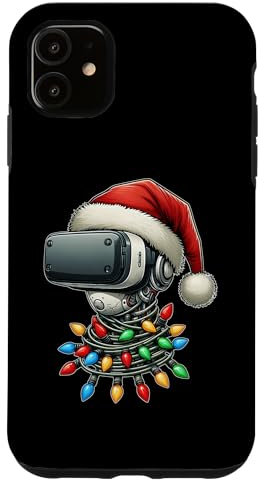 Hülle für iPhone 11 Virtual Reality VR Player Video Gaming Weihnachtsmütze Weihnachten