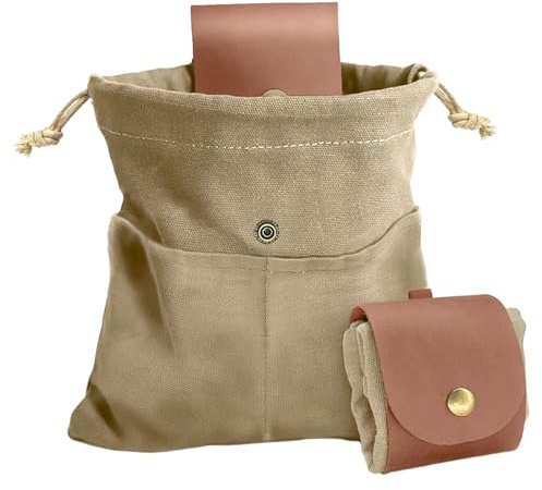 Futtertasche - Klappbeutel, Pilztasche | Outdoor -Erntebeutel für Obstpflanzen, Camping -Aufbewahrungswerkzeug, Wachsedelegas -Kordelbeutel für das Sammeln von Pilzen Gemüse Steine SEASELLS Gartenar