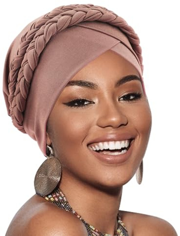 Afrikanische Frauen-Turban-Kappen, vorgebunden, gedrehte Turbane, Kopftuch für Frauen, Haarwickel, Beanie, Krebs, Chemo-Kopfbedeckung