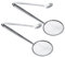 ULTECHNOVO Pinzas de Colador Inoxidable 2 Piezas Pinza para Freír y Filtrar Alimentos Mangos Largos Diseño Antisalpicaduras para Cocina y Barbacoas