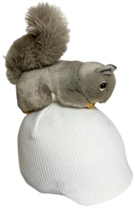 Squirrel Snow Skihelm Überzug Lustige Strickmütze für Snowboard Sport Skifahren