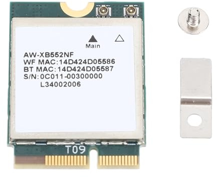 Jectse MT7902 Drahtlose Netzwerkkarte, 2400 Mbit/s WiFi 6E Band 2,4 GHz 5 GHz 6 5.2 M.-Adapter, mit Stabiler Langstreckenverbindung, für Laptop-PC-Desktop 10 11