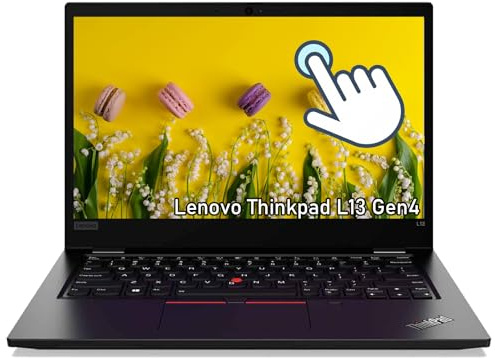 Lenovo Thinkpad L13 Gen4 Business Laptop Touchscreen, 13.3 FHD Computer, Intel Core i5-1335U, 512GB SSD, 16GB RAM, UK Qwerty Keyboard, Windows 11 Pro (Renewed)
