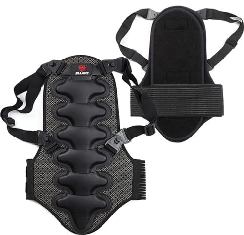 Protection Dorsale pour Moto, Ski, Snowboard, Protection Dorsale à Sang Les, Antidérapante, Faible Poids, Protecteur de Snowboard pour Hommes et Femmes