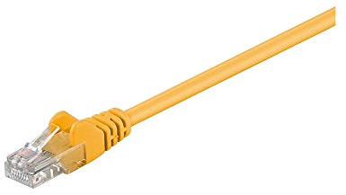 Goobay 95556 CAT 5e Patch Cable, U/UTP, Yellow, 1.5 m Length