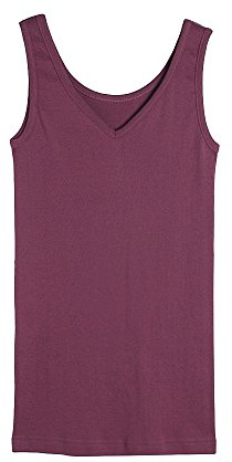 Living Crafts Damen Unterhemd Bio Baumwolle Dark Rose Gr. 40/42