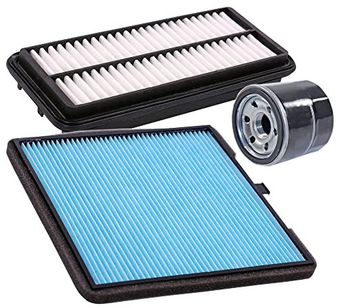 BESTPRICE Inspektionspaket Filterset mit 1x Ölfilter; 1x Luftfilter; 1x Innenraumfilter, KOMPATIBEL MIT - KIA PICANTO I (SA)