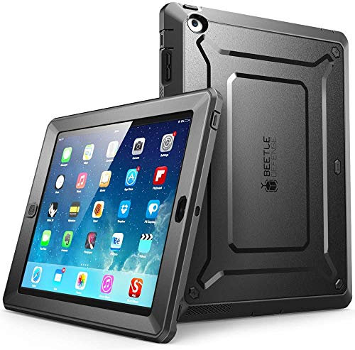SUPCASE Custodia iPad 4 / 3 / 2 con Pellicola Protettiva, 360 gradi Cover per Apple iPad 4a 3a 2a Generazione, Nero