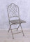 Metallstuhl Klappstuhl Gartenstuhl Grau Vintage Stuhl Eisen klappbar Antikstil AJA060 Palazzo Exklusiv
