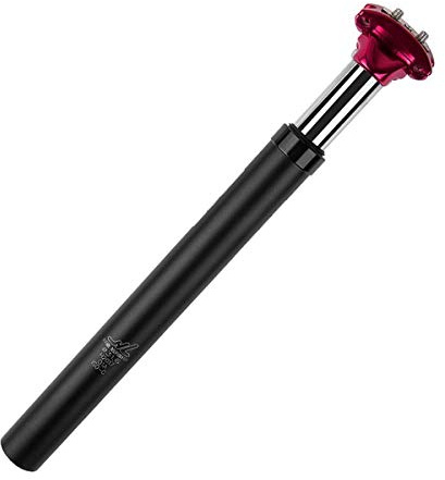 Zoom- Sattelstütze/Sattelstütze, Sattelhalter, 27,2/28,6/30,4/30,9/31,6/33,9 x 350 mm, Schwarz/Rot, 31.6x350mm