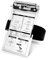 Destination Departure Pilot Kneeboard – Planche d'écriture pilote en aluminium – 14 x 20 cm – Clip en métal et porte-stylo pratique – Sangle élastique confortable