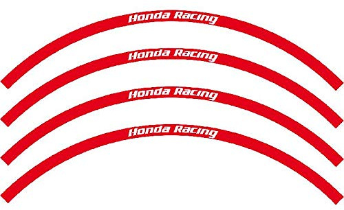 Blackbird adesivi cerchi grafica compatibili con Honda Racing rosso in Crystall cerchi 18-19 - 21 pollici