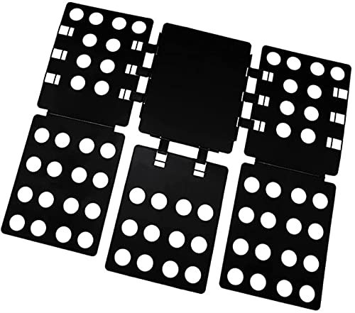 T-shirt Pliage T-shirt Vêtements Clip-Clip-Big-Taille-Durablel Vêtements En Plastique Tableau De Finition Pliing Board-Facile Pour Les Enfants (Couleur : Noir)