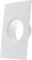 LIRAST 160x250mm / Ø 100mm Raccord de Tuyau en Plastique - Tube Rond Bride Conduit Blanc