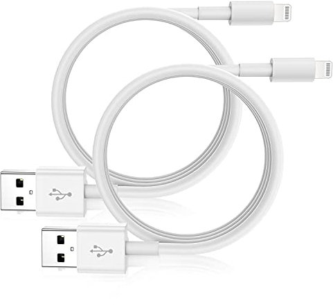 Cavo iPhone, 2M 2Pezzi Cavo Lightning a USB [certificato Apple MFi] CaricatoreCavo linee dati iPhone 2 Metri Compatibile con Apple IPhone 13/13Pro/12/11/X/8