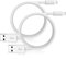Cavo iPhone, 2M 2Pezzi Cavo Lightning a USB [certificato Apple MFi] Caricatore Cavo iPhone 2 Metri Compatibile con Apple iPhone 13/13 Pro/12/11/X/8