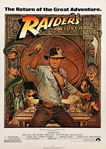 Indiana Jones Raiders Of The Lost Ark Harrison Ford Poster/Print/Picture Satin Photo Paper - A1-594mm x 841mm