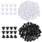 suchkawe 200 Pieces Plastic Hole Plugs 5mm, White and Black Drill Hole Cover Caps, Drilling Cover Plugs for Screw Hole in Blanking Furniture Kitchen Cabinet Shelves