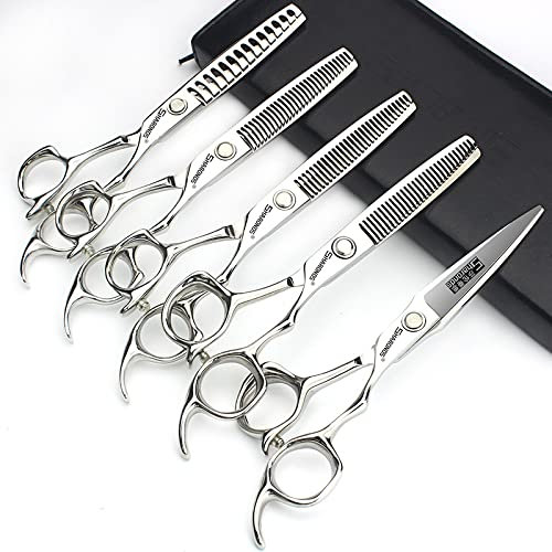 6-Zoll professionelle Friseurschere, Edelstahl Multifunktions Friseurschere Set (6-Zoll 5Stück)